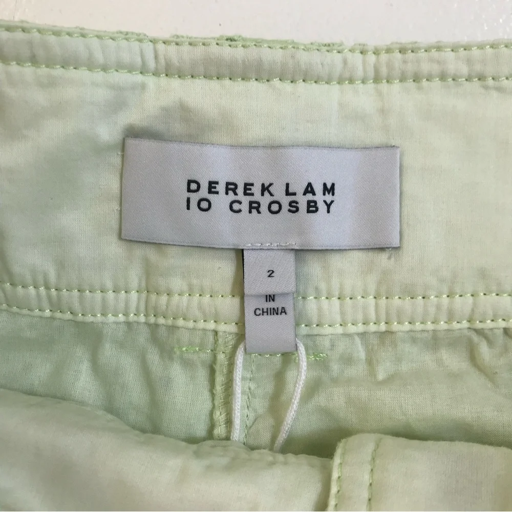 Derek Lam 10 Crosby Monterey Matcha Green Shorts - Picture 10 of 15
